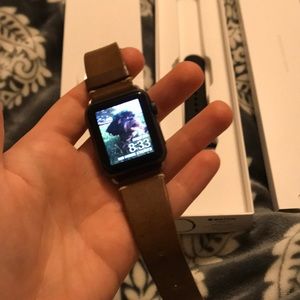 Apple Watch series 1 space gray all black 38mm